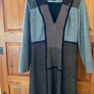 Etro Vintage wool patch dress